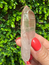 Load image into Gallery viewer, Natural Pink Lemurian Quartz on Custom Stand
