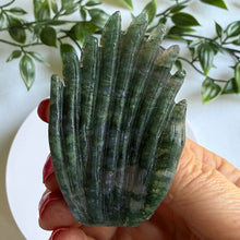 Load image into Gallery viewer, Hand Carved Moss Agate Nine Tail Fox