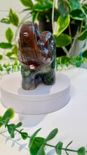Load image into Gallery viewer, Red Moss Agate Elephant