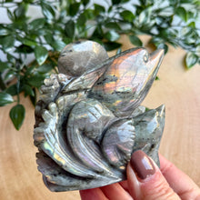 Load image into Gallery viewer, Labradorite Dolphins Carving