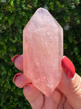Load image into Gallery viewer, Rose Quartz Double Terminated Point from Madagascar