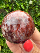 Load image into Gallery viewer, Fire Quartz Sphere from Madagascar with stand. Approx 5.5cm