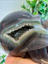 Load image into Gallery viewer, Agate Skull with Druzy