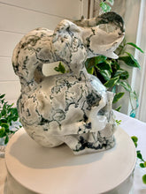 Load image into Gallery viewer, Tree Agate Skull with Elephant|Hand Carved|Statement Decor