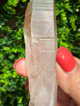 Load image into Gallery viewer, Natural Pink Lemurian Quartz on Custom Stand