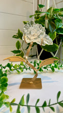 Load image into Gallery viewer, Clear Quartz Rose Carving on Custom Stand|Home Decor