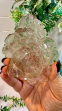 Load image into Gallery viewer, Smokey Quartz Rose Carving on Custom Stand|Home Decor