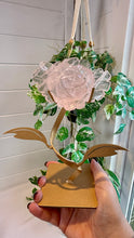 Load image into Gallery viewer, Rose Quartz Rose Carving on Custom Stand|Home Decor