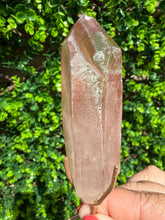Load image into Gallery viewer, Natural Pink Lemurian Quartz on Custom Stand