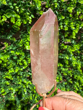 Load image into Gallery viewer, Natural Pink Lemurian Quartz on Custom Stand