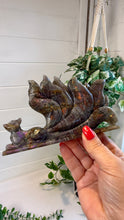 Load image into Gallery viewer, Labradorite Nine Tailed Fox Carving