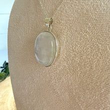 Load image into Gallery viewer, Moonstone Oval Necklace in 925 Silver with 18” Silver Trace Chain