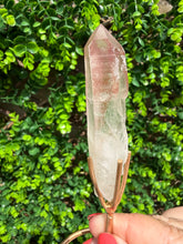 Load image into Gallery viewer, Natural Pink Lemurian Quartz on Custom Stand