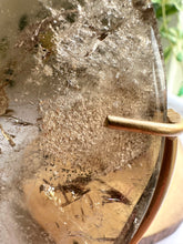 Load image into Gallery viewer, High Quality Smokey Quartz Moon with Inclusions on Stand