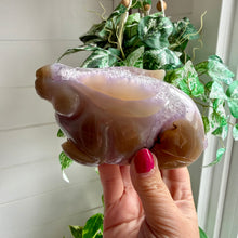 Load image into Gallery viewer, Hand Carved Amethyst Agate Rabbit|Bunny