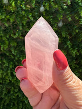 Load image into Gallery viewer, Rose Quartz Double Terminated Point from Madagascar