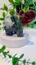 Load image into Gallery viewer, Red Moss Agate Elephant