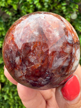 Load image into Gallery viewer, Fire Quartz Sphere from Madagascar with stand. Approx 5.5cm