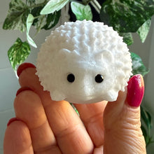 Load image into Gallery viewer, Sparkly White Jade Hedgehog Carving