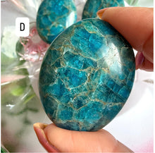 Load image into Gallery viewer, Blue Apatite Palm Stones