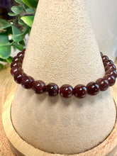 Load image into Gallery viewer, Garnet 6mm Stretch Beaded Bracelet