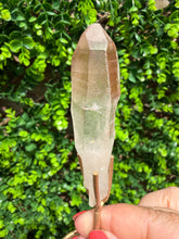 Load image into Gallery viewer, Natural Pink Lemurian Quartz on Custom Stand