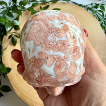 Load image into Gallery viewer, Pink Petal Agate Skull