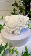 Load image into Gallery viewer, White Sparkley Jade Marble Dragon Turtle