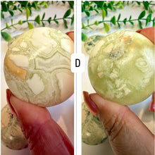 Load image into Gallery viewer, Green Maligano Jasper Round Palm Stones from Indonesia