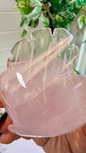 Load image into Gallery viewer, Rose Quartz Rose Carving on Custom Stand|Home Decor