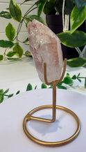 Load image into Gallery viewer, Natural Pink Lemurian Quartz on Custom Stand from Brazil