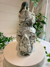 Load image into Gallery viewer, Tree Agate Skull with Elephant|Hand Carved|Statement Decor