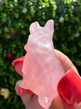 Load image into Gallery viewer, Rose Quartz Rabbit Carving