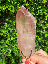 Load image into Gallery viewer, Natural Pink Lemurian Quartz on Custom Stand