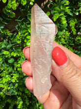 Load image into Gallery viewer, Natural Pink Lemurian Quartz on Custom Stand