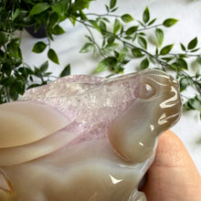Load image into Gallery viewer, Hand Carved Amethyst Agate Rabbit|Bunny