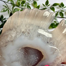 Load image into Gallery viewer, Druzy Agate Fish on Custom Gold Stand