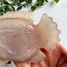 Load image into Gallery viewer, Druzy Agate Fish on Custom Gold Stand