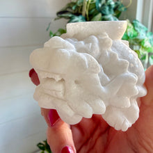 Load image into Gallery viewer, Sparkly White Jade Marble Dragon Turtle Sphere Holders