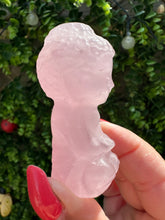 Load image into Gallery viewer, Rose Quartz Buddha Carving