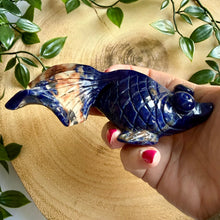 Load image into Gallery viewer, Sodalite Hand Carved Fish