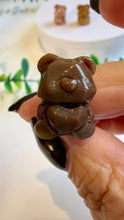 Load image into Gallery viewer, Alashan Agate Faceted Bear with Love Heart Carving