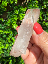 Load image into Gallery viewer, Natural Pink Lemurian Quartz on Custom Stand