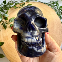 Load image into Gallery viewer, Sodalite Skull Carving