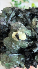 Load image into Gallery viewer, Black Tourmaline with Fluorite Specimen from Erongo