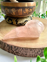 Load image into Gallery viewer, Rose Quartz Raven Skull Carving - Heather