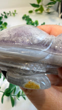 Load image into Gallery viewer, Agate Tortoise with Amethyst