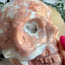 Load image into Gallery viewer, Pink Petal Agate Skull
