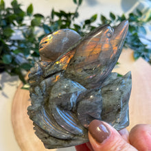 Load image into Gallery viewer, Labradorite Dolphins Carving
