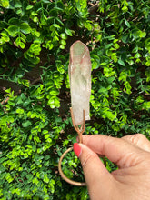 Load image into Gallery viewer, Natural Pink Lemurian Quartz on Custom Stand